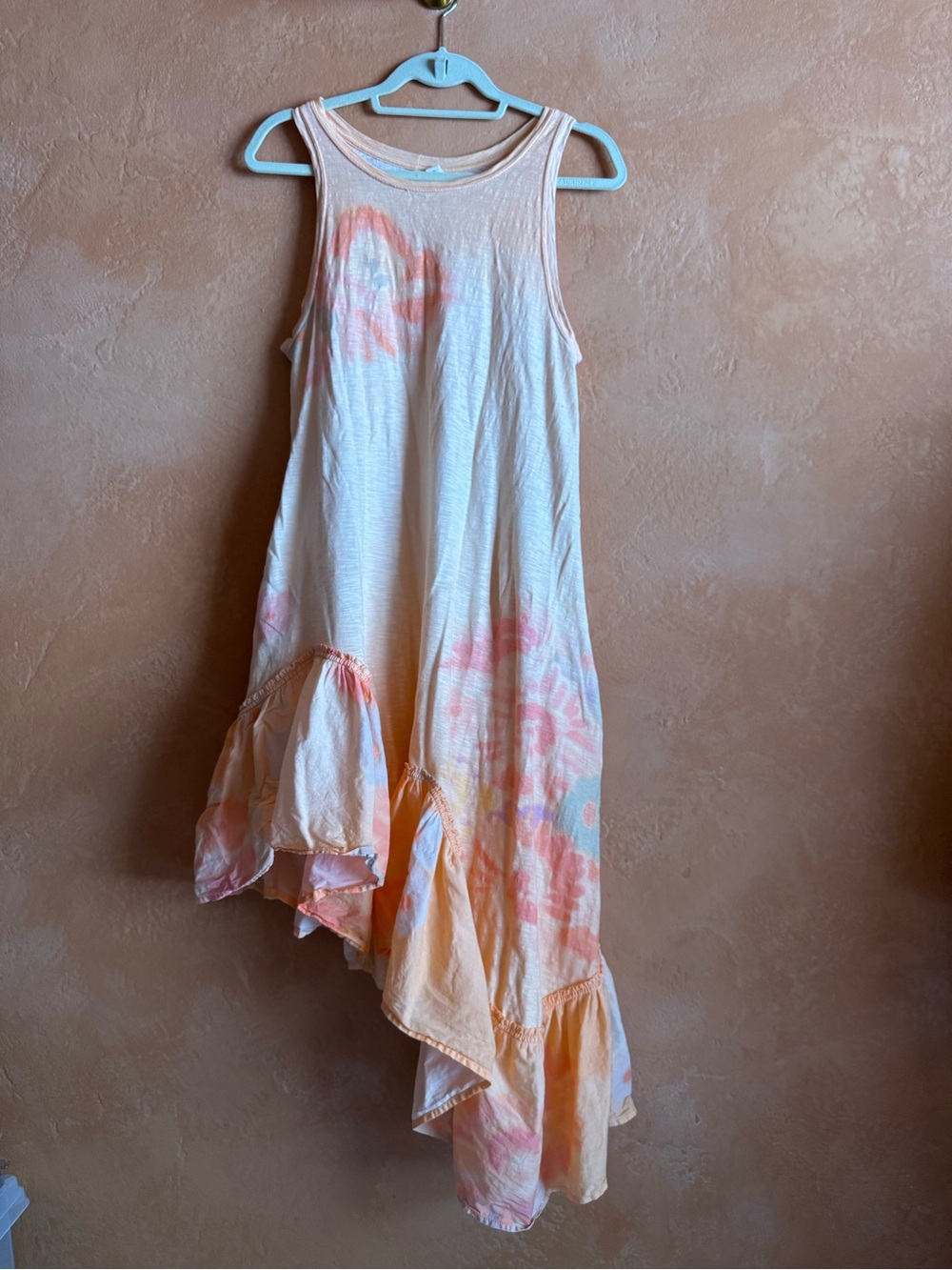 Daily Practice by Anthropologie Asymmetrical Tie Dye Tank Dress XS